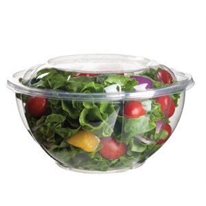 Contenant bol à salade en plastique clair 18oz 150 / cs ESPB18