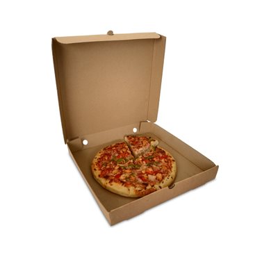 Boîte à pizza 8'' brune 50 / pqt
