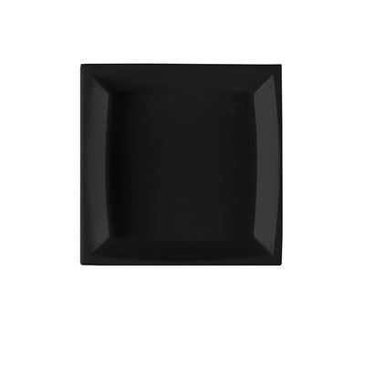 Assiette carrée noire 2 .5'' 200 / CS POLAR