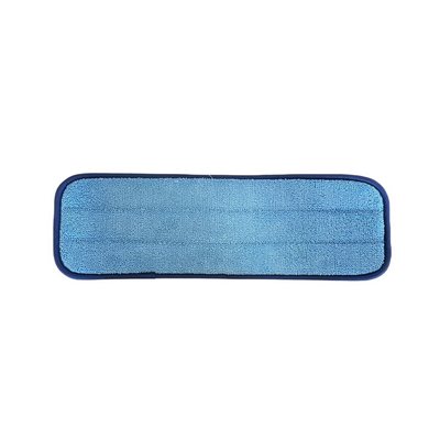Tampon microfibre bleu 17 '' à velcro 